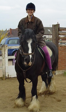 Wendy Fox on horse back