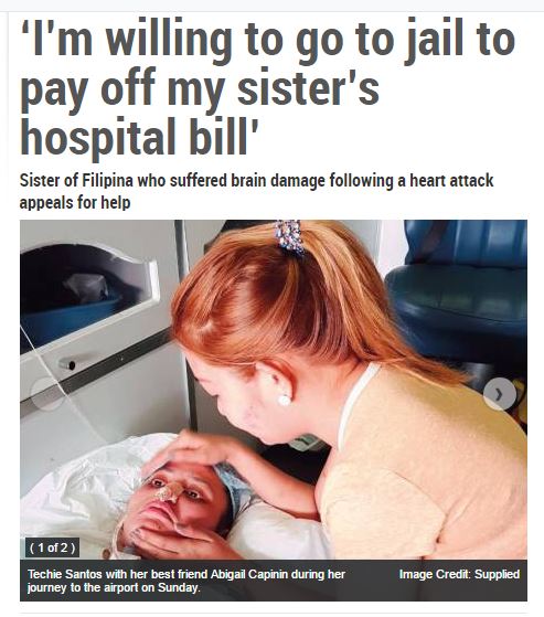  ‘I’m willing to go to jail to pay off my sister’s hospital bill’