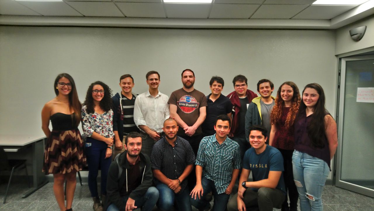 The CUSUCO team after mentoring meeting with Andres Mora and Stephen Battazzo from NASA AMES Research Center