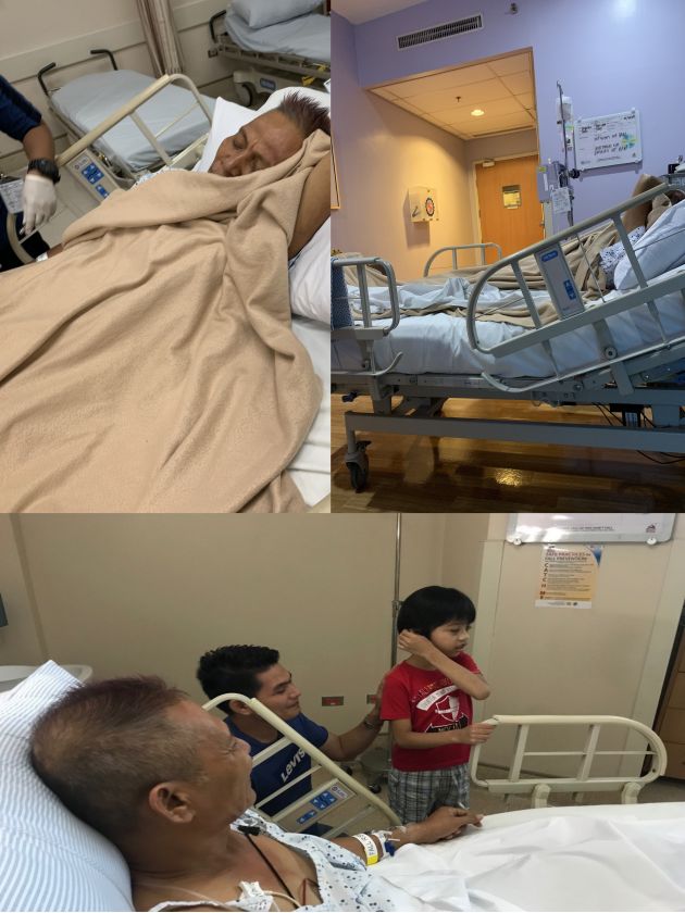 ER, hospital room and ICU