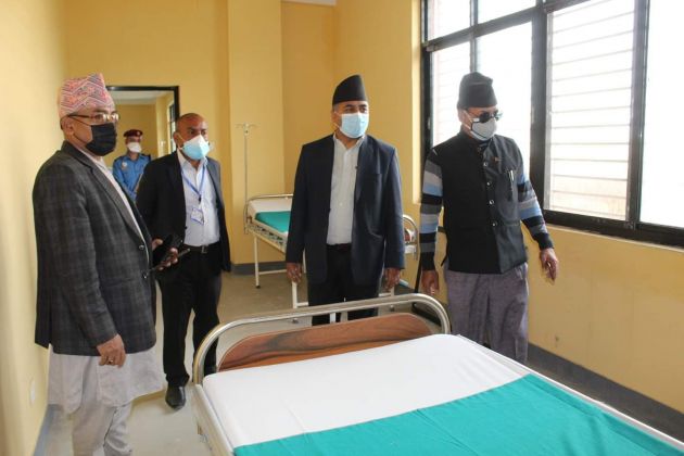 Supporters of Rarahil Foundation in the isolation ward
