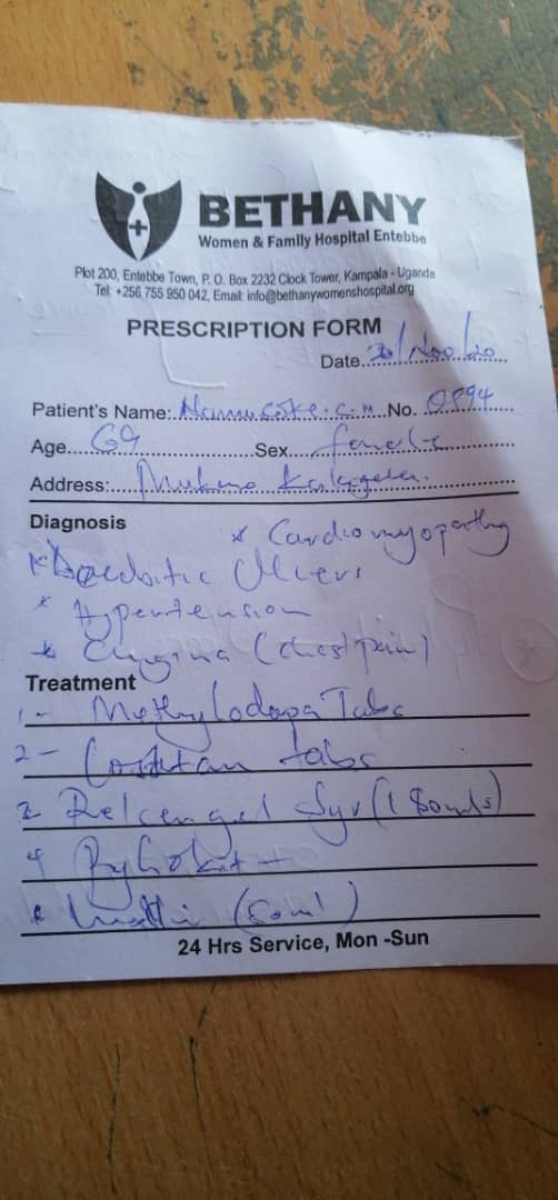 Prescription form