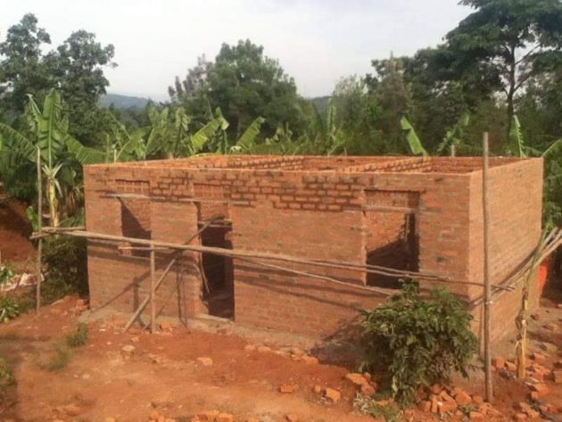The brick structure is now finished & ready for the roof